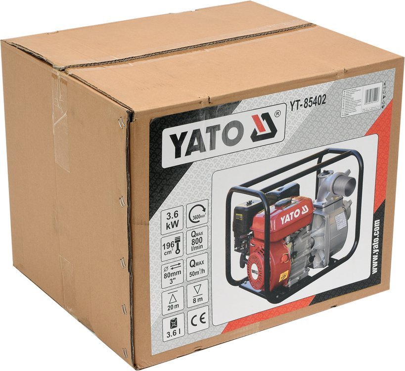 Benzininis vandens siurblys | 3" 5,9HP 60M3/h (YT-85402)