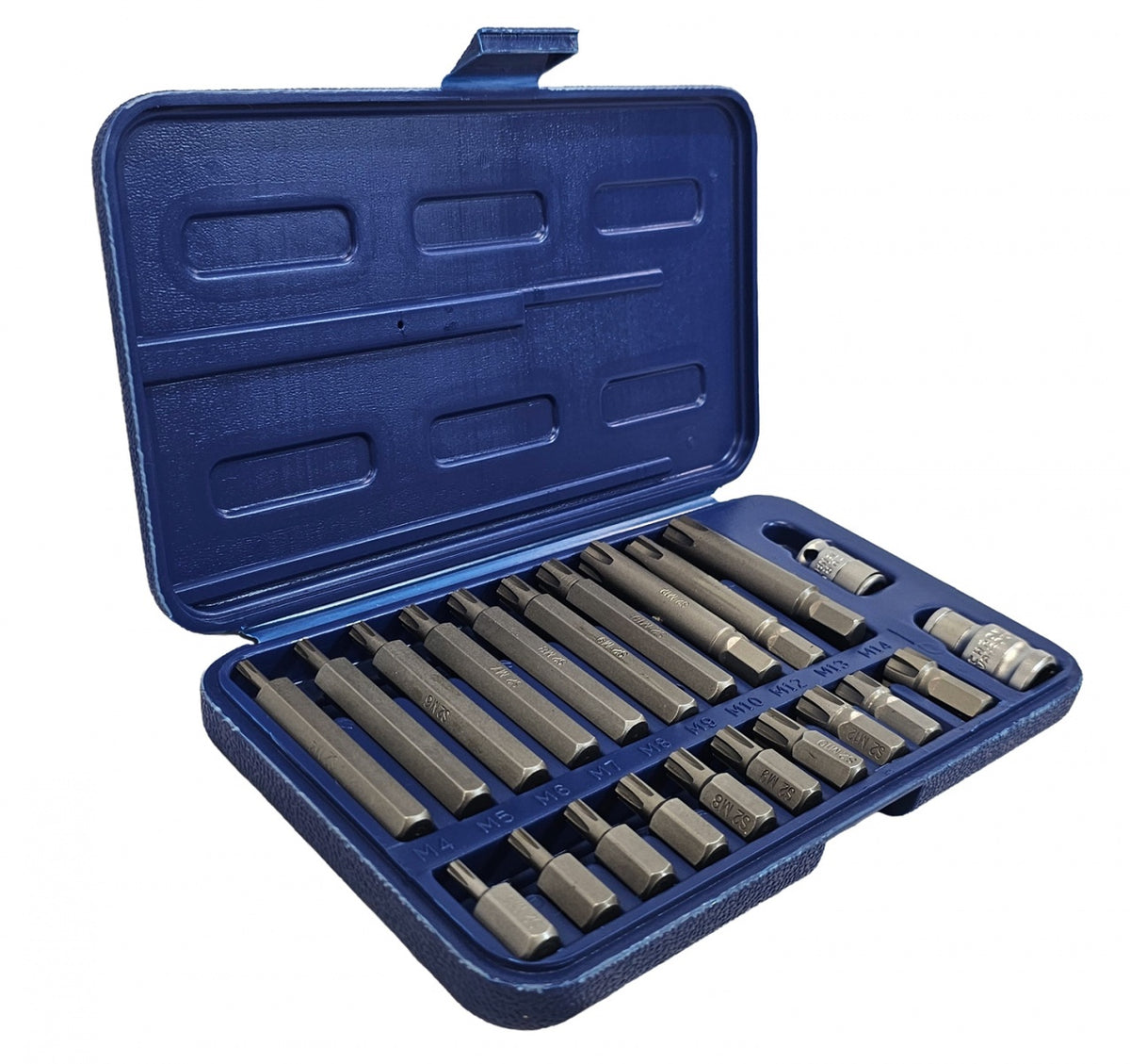 Antgalių rinkinys | 10 mm (3/8") storis | Spline (Ribe) | 22 vnt. (RB21S)