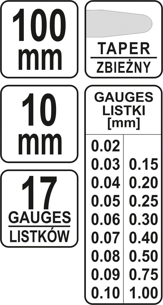 Tarpumačiai | 0,02-1 mm | 17 vnt. (YT-7220)