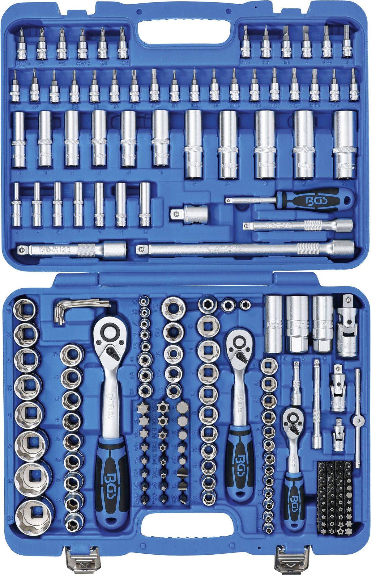 SOCKET SET SUPER LOCK | 6.3 MM (1/4") / 10 MM (3/8") / 12.5 MM (1/2") DRIVE | 192 PCS. (2292)