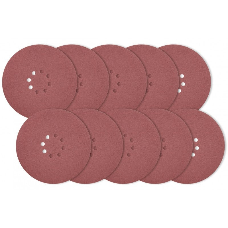 SANDING PAPER (VELCRO) FOR DRYWALL SANDER | WITH HOLES | 225 MM / P120 | 10 PCS. (PD225120S)