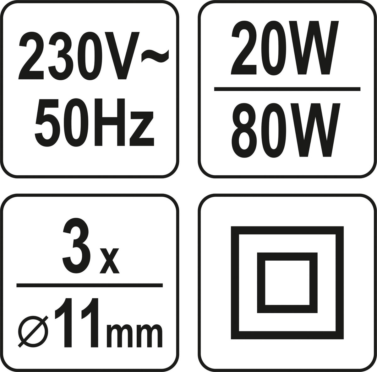 Клеевой пистолет для горячего клея 11 mm 20 (80) W