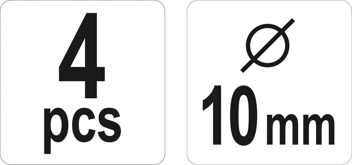 Центровочные метки 10 mm / 4 шт.