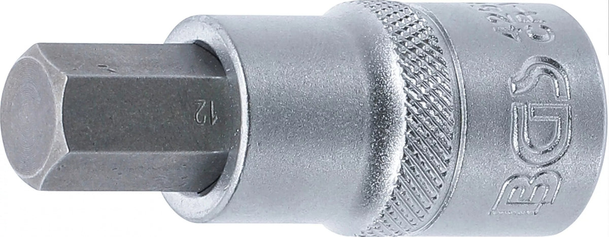 Antgalis įpresuotas į galvutę | 12,5 mm (1/2") | hex šešiakampis 12 mm (4256)