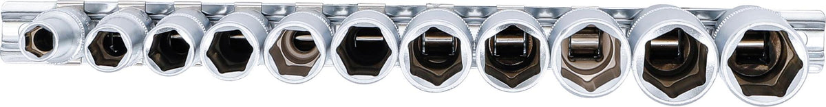 Ilgų galvučių rinkinys, šešiakampės | 10 mm (3/8") | 8 - 19 mm | 11 vnt. (2222)