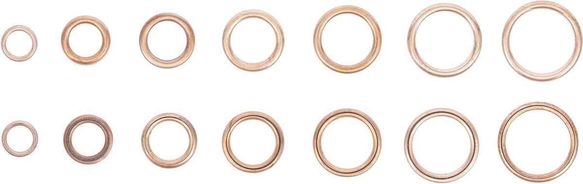 O-RING ASSORTMENT | COPPER | Ø 6 - 20 MM | 95 PCS. (9313)