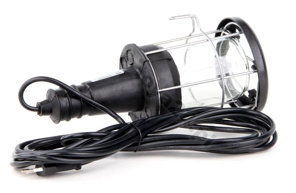 Darbo lempa "Gummi", met. grotelės, gumuotas korpusas, 60W 230V (82716)