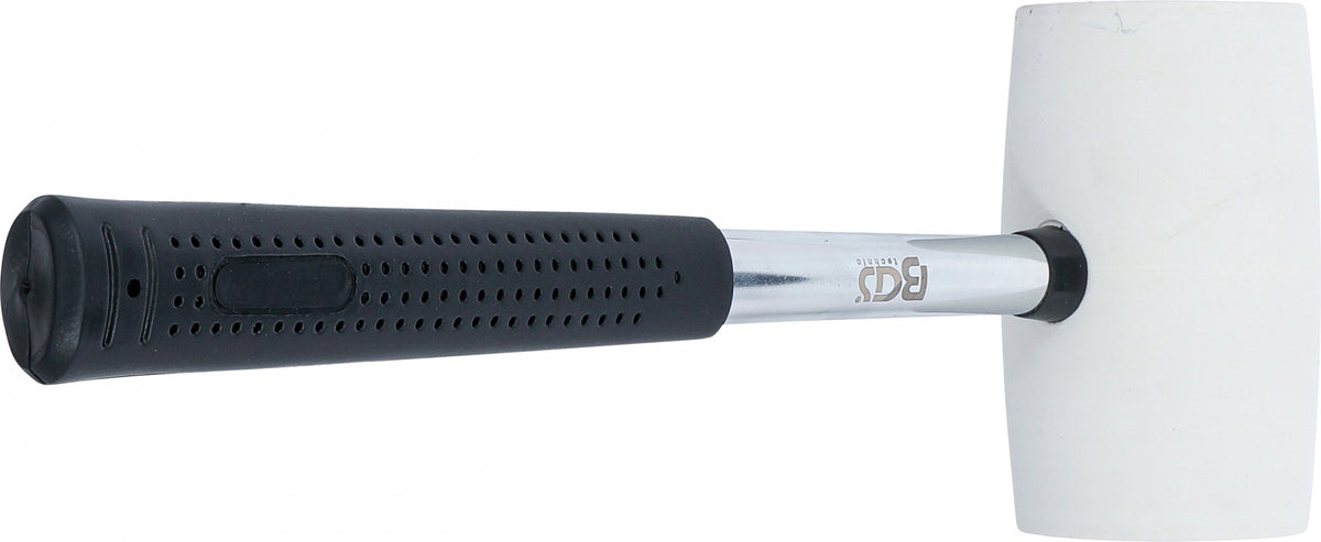 RUBBER MALLET | METAL HANDLE | WHITE HEAD | Ø 64 MM | 750 G (70141)