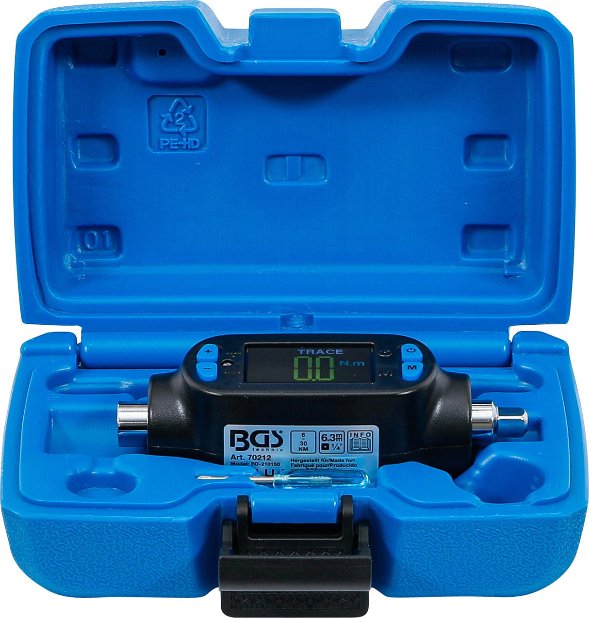 Skaitmeninis sukimo momento adapteris | 6.3 mm (1/4") | 6 - 30 Nm (70212)
