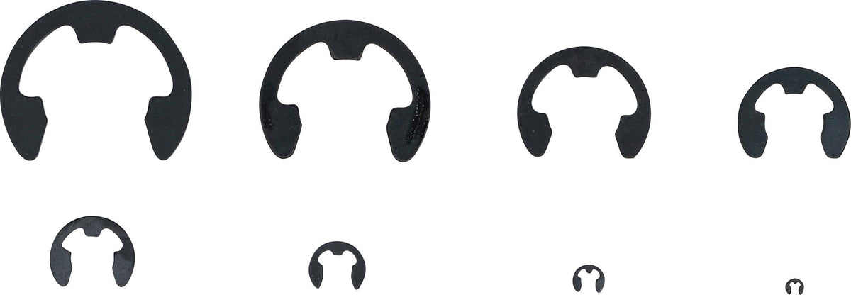 Metrinių E-klipsų asortimentas | 1,5 - 22 mm | 300 vnt. (8039)