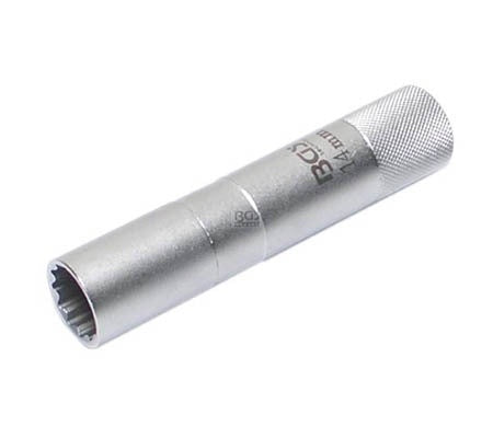 Galvutė žvakėms su magnetu, 12 kampų, ilga | 10 mm (3/8") | 14 mm (2446)