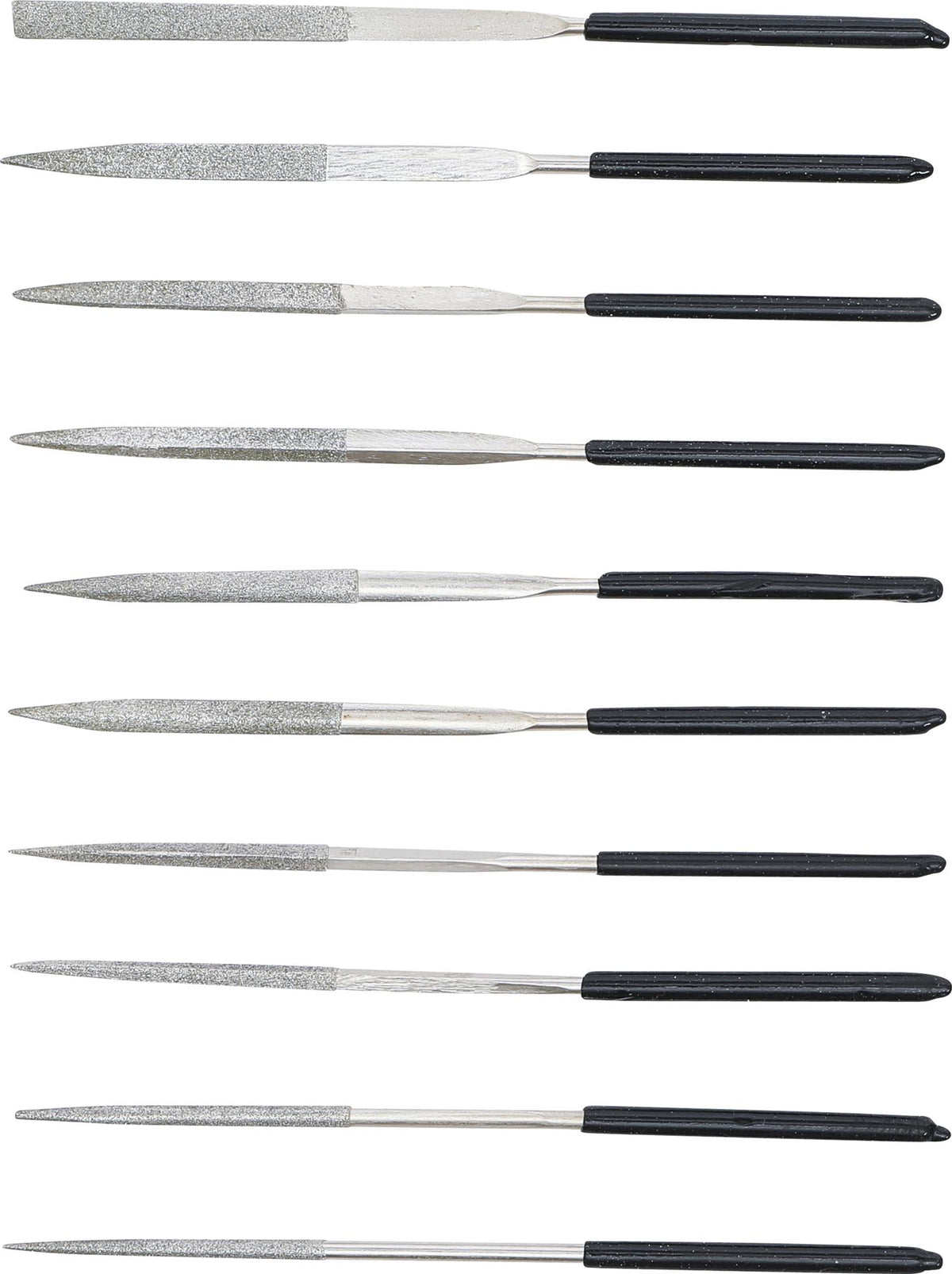 DIAMOND FILE SET | STRAIGHT | 140 X 3 MM | 10 PCS. (1920)