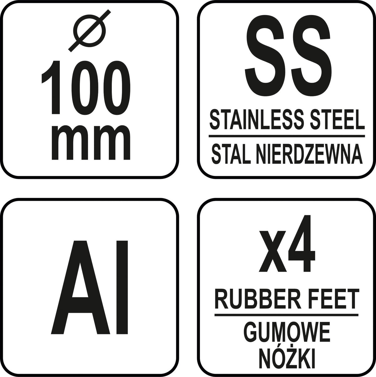 Mėsainių gaminimo mašinėlė 100 mm (YG-03400)