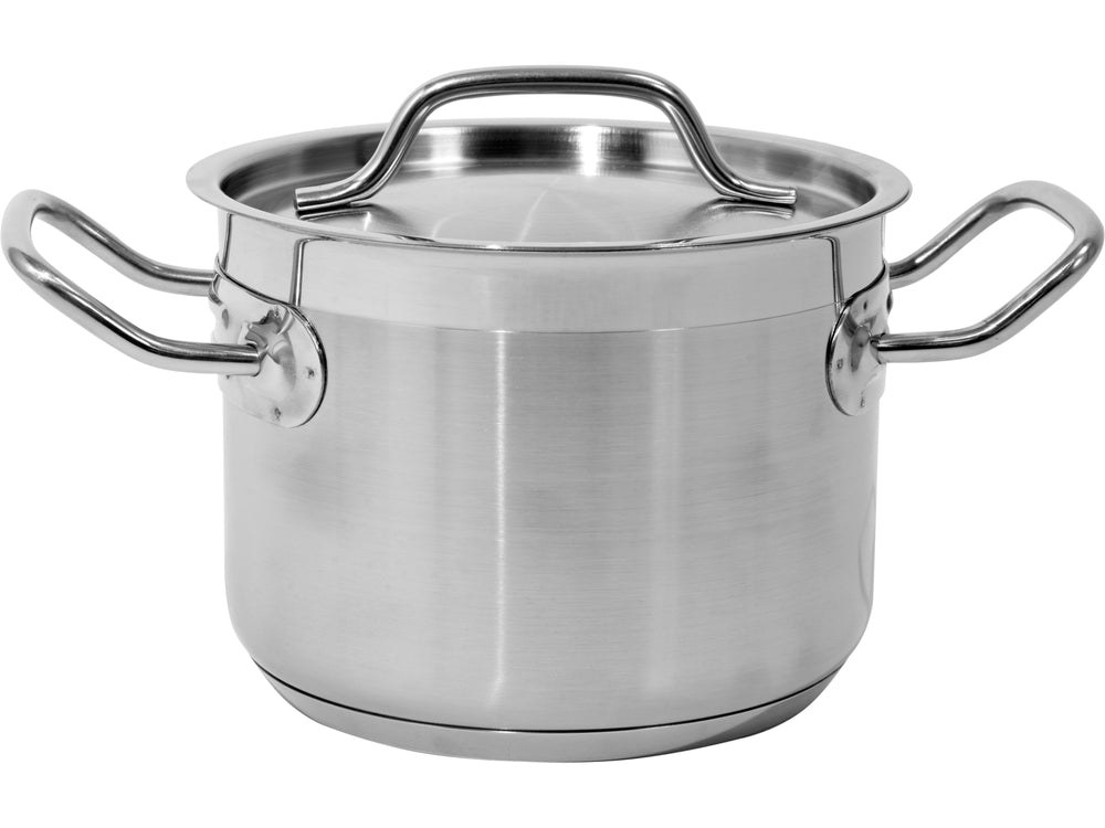 DEEP STOCKPOT W/LID SS 16X12CM 2,4L (YG-00001)