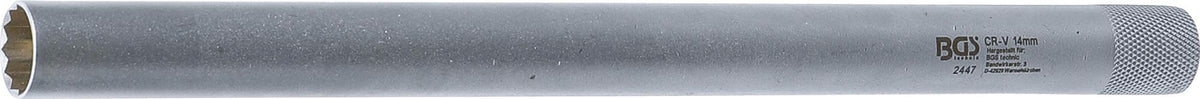 SPARK PLUG SOCKET WITH MAGNET, EXTRA LONG | 10 MM (3/8") DRIVE | 14 MM (2447)