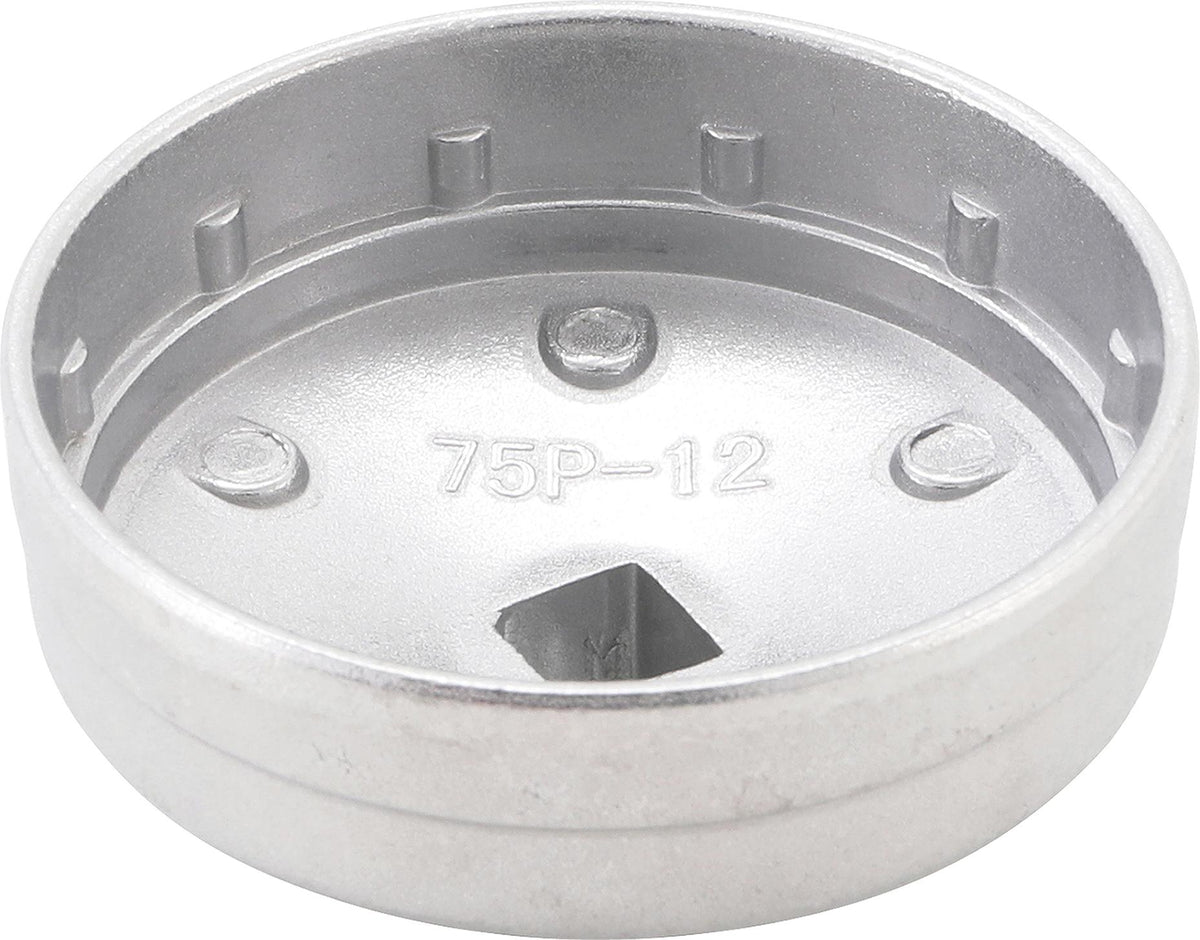 Lėkštelė tepalo filtrui aliumininė | 12 kampų | 75 mm (1035-75X12)