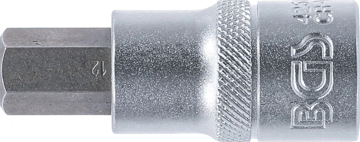 Antgalis įpresuotas į galvutę | 12,5 mm (1/2") | hex šešiakampis 12 mm (4256)