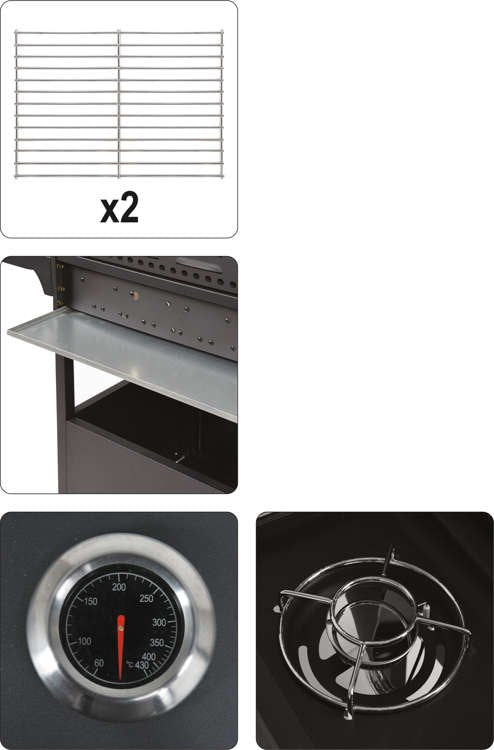 Lauko kepsninė / grilis | dujos | 3 + 1 | 11,6 KW (99646)