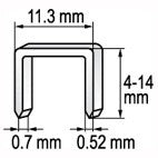Kabės 10 mm | 0.7x11.2 | 1000 vnt. (YT-7053)