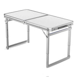 FOLDABLE TABLE / COUNTER | ALUMINIUM | SQUARE TUBE | ADJUSTABLE HEIGHT (LC02)