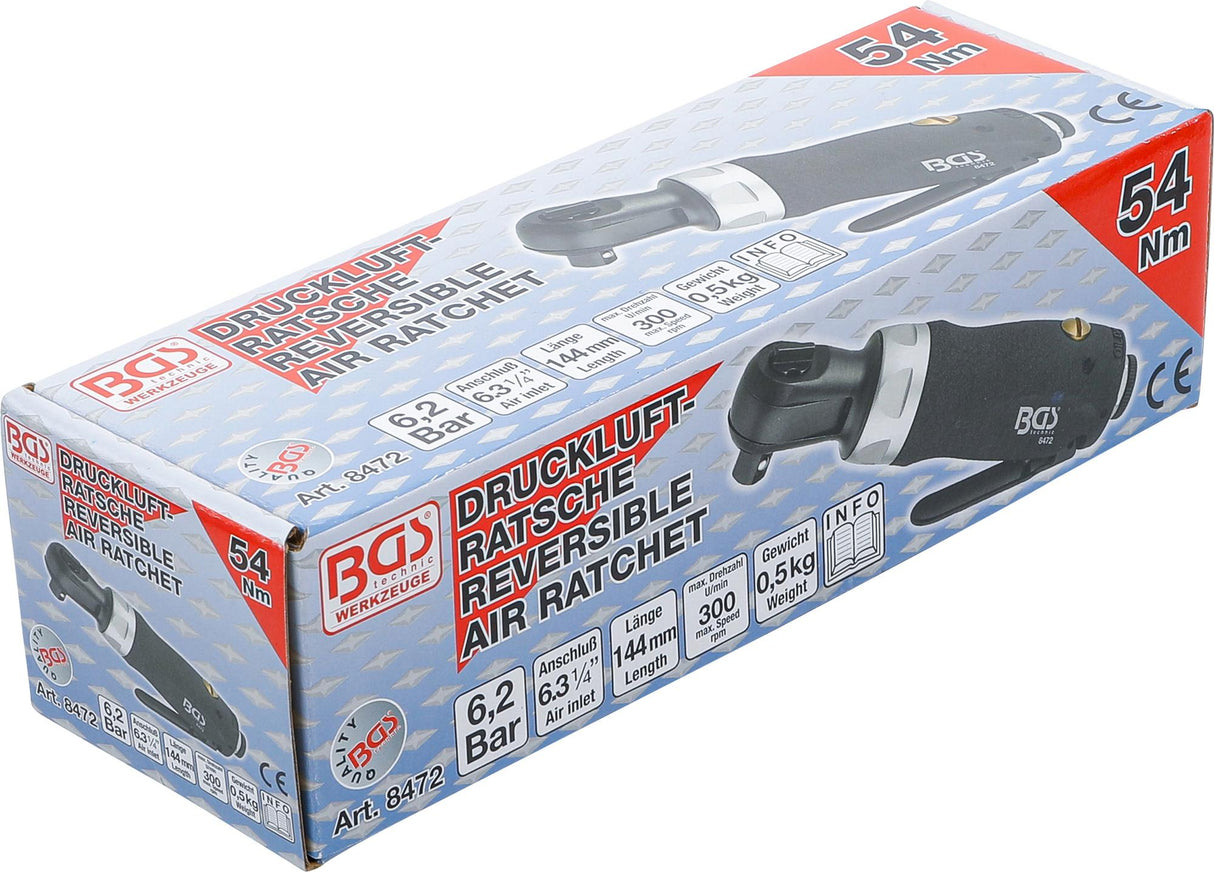 AIR RATCHET WRENCH | 6.3 MM (1/4") | 54 NM | EXTRA SHORT (8472)