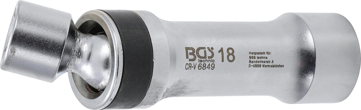 Шарнирная свечная головка 12-гранная с удерживающей пружиной | 10 mm (3/8") | 18 mm