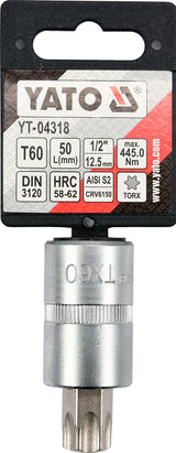 Antgalis įpresuotas į galvutę 1/2", T60 x 55 mm (YT-04318)
