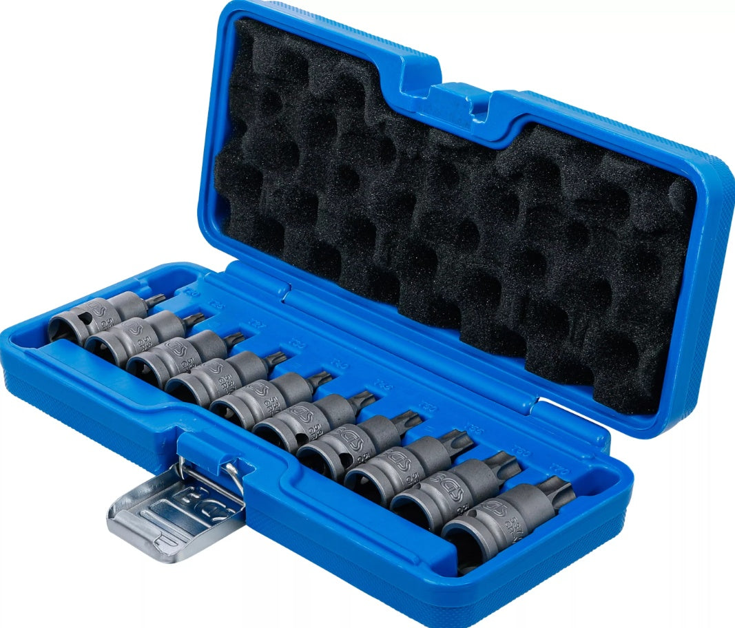 Ударные биты | 12,5 mm (1/2") | T-Star (Torx) T20 - T70 | 10 шт.