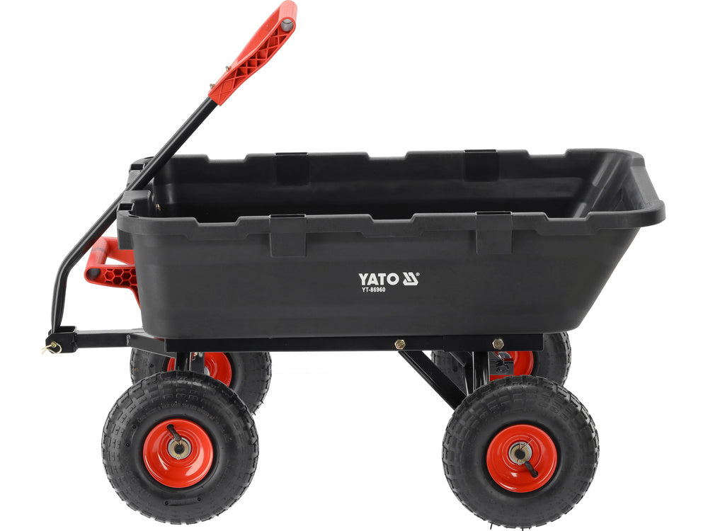 Sodo vežimėlis su savivarčiu XL 350 kg, 10 colių ratai (YT-86960)