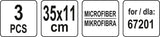 Mikropluoštas garo plovikliui 67201 - 3 vnt (67204)
