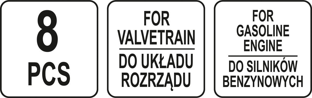 Variklio fiksavimo įrankių rinkinys | Ford / Volvo / Mazda | 8 vnt. (YT-06028)