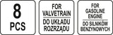 Variklio fiksavimo įrankių rinkinys | Ford / Volvo / Mazda | 8 vnt. (YT-06028)