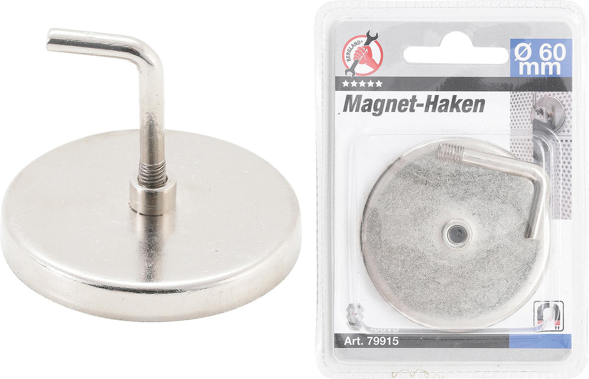 MAGNETIC HOOK | ROUND | Ø 60 MM | 10 KG (79915)