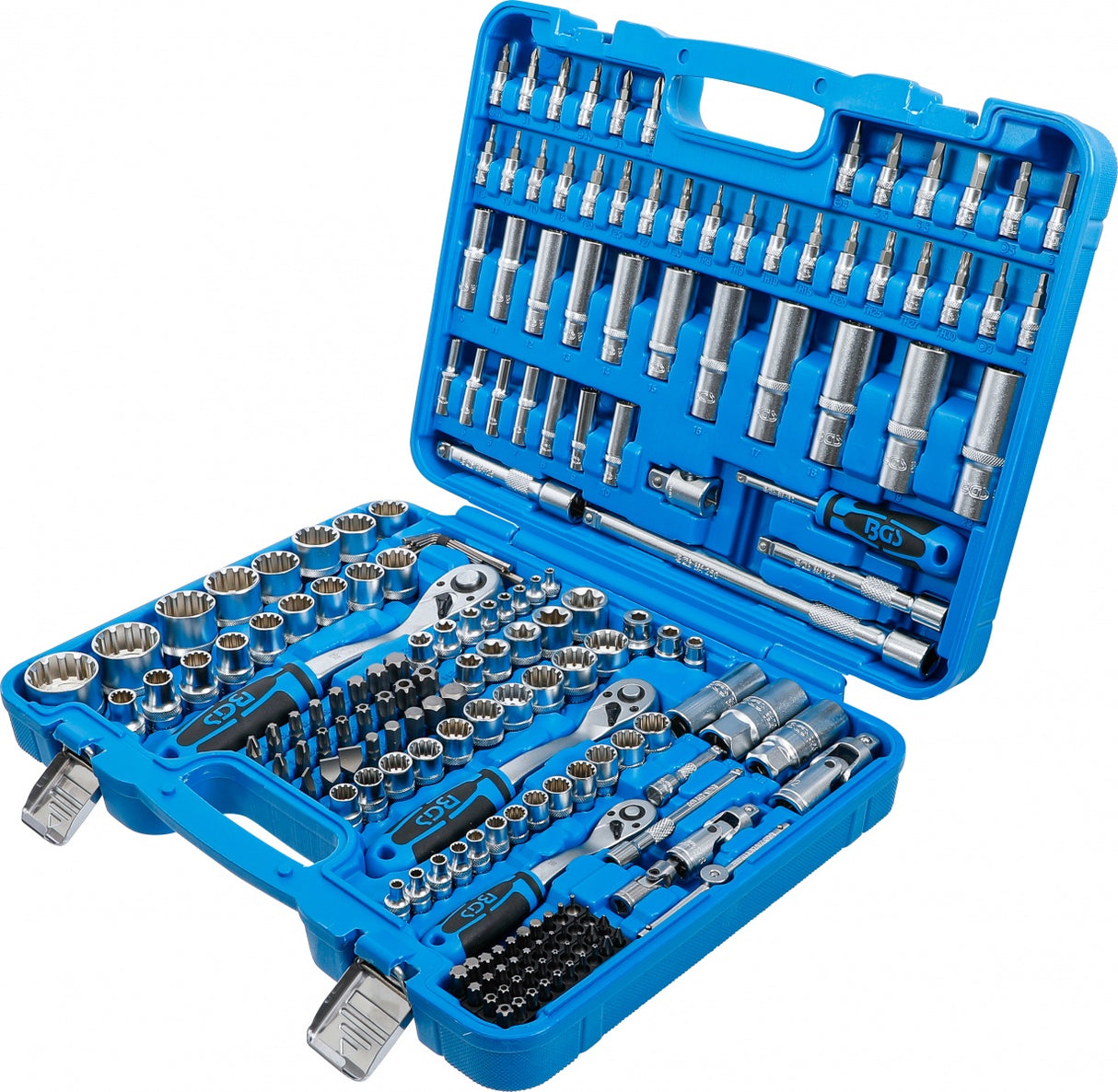 SOCKET SET GEAR LOCK | 6.3 MM (1/4") DRIVE / 10 MM (3/8") / 12.5 MM (1/2") | 192 PCS. (2247)