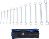 DOUBLE RING SPANNER SET | OFFSET | 6 X 7 - 30 X 32 MM | 12 PCS. (1214)