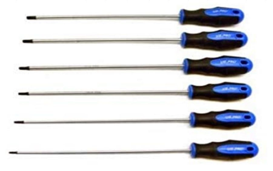 Набор отвёрток | длинный тип | T-star (Torx) T10 - T30 | 6 шт.