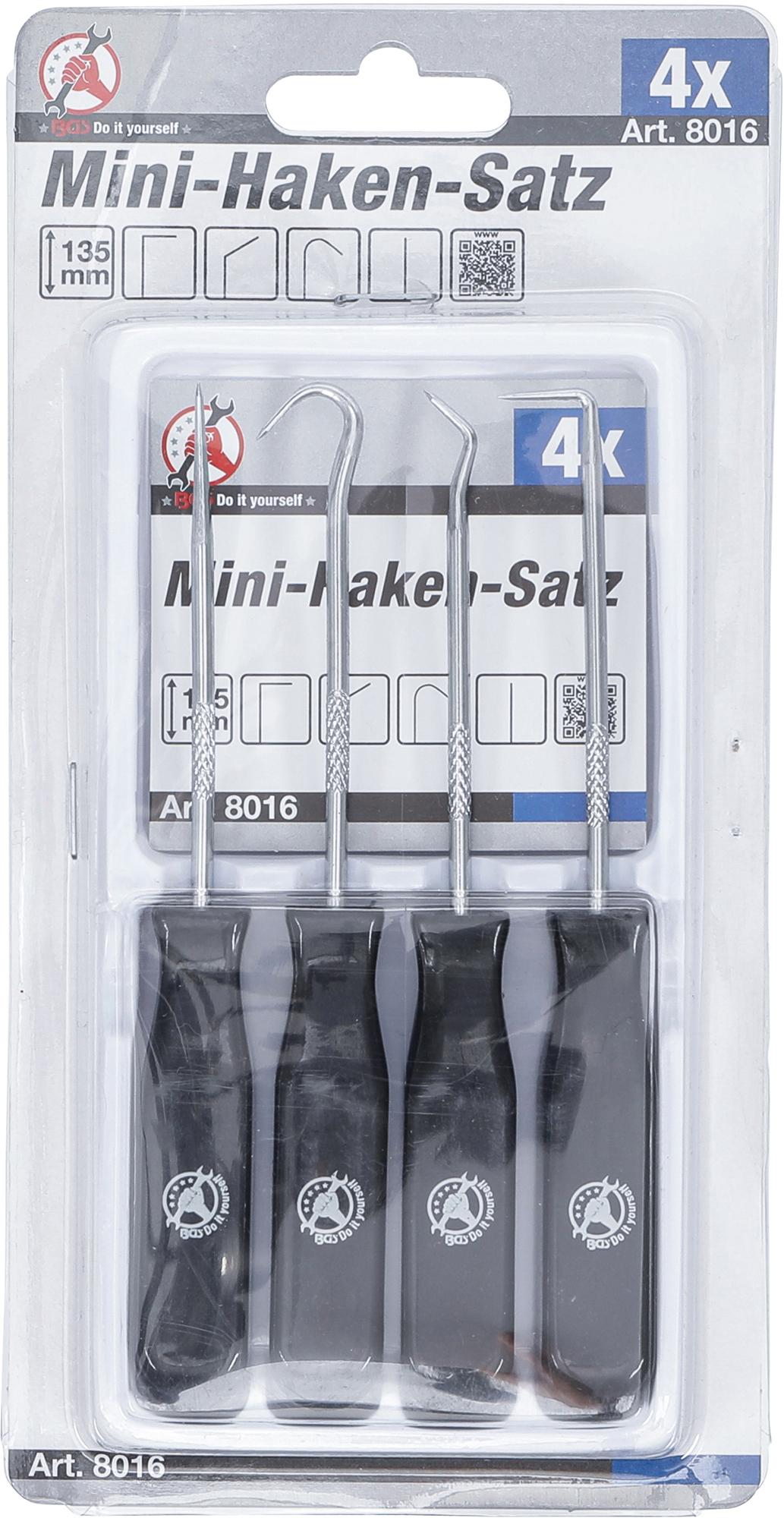 Miniatiūrinių kabliukų rinkinys | 4 vnt. (8016)