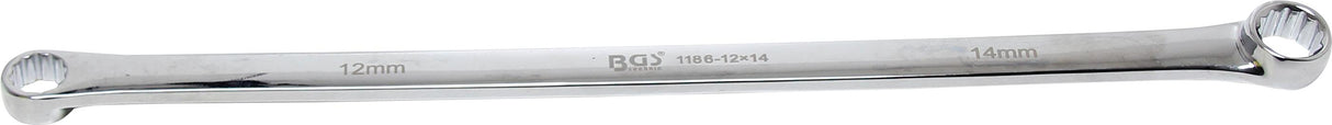 Dvigubo žiedo raktas | ilgas tipas | 12x14 mm (1186-12x14)