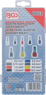 FERRULES ASSORTMENT | INSULATED | 685 PCS. (14120)