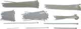 Kabelių dirželių asortimentas | balti | 100 x 300 mm | 250 vnt. (80778)