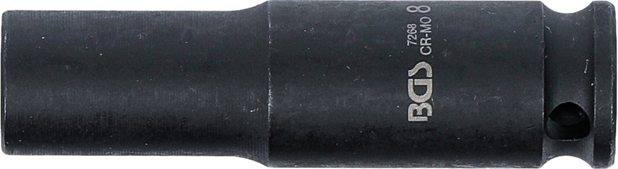Smūginė galvutė ilga | šešiakampė | 6,3 mm (1/4") | 8 mm (7268)