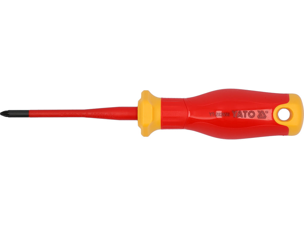 Изолированная отвёртка для электрика | очень тонкая | 1000V | PZ1x80 mm