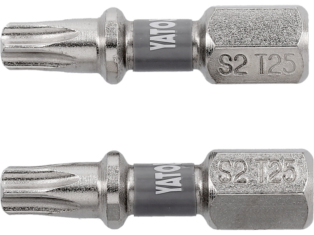 Antgaliai | 6,3 mm (1/4") | S2 Ni | T-Star (Torx) T25 | 2 vnt. (YT-78014)