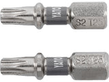 Antgaliai | 6,3 mm (1/4") | S2 Ni | T-Star (Torx) T25 | 2 vnt. (YT-78014)