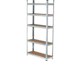 GALVANISED STORAGE RACK | 5 SHELVES | HDF BOARDS | 180 X 90 X 30 CM (78483)
