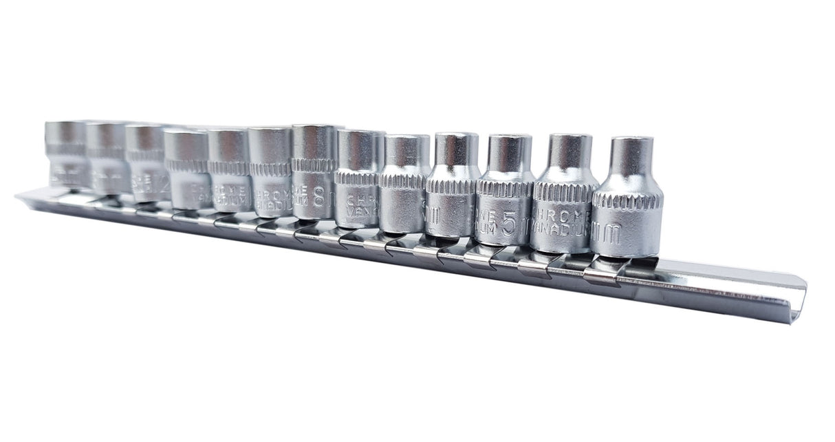 Galvučių rinkinys, 6-kampės | 6.3 mm (1/4") | 4 - 14 mm | 13 vnt. (KR144014)