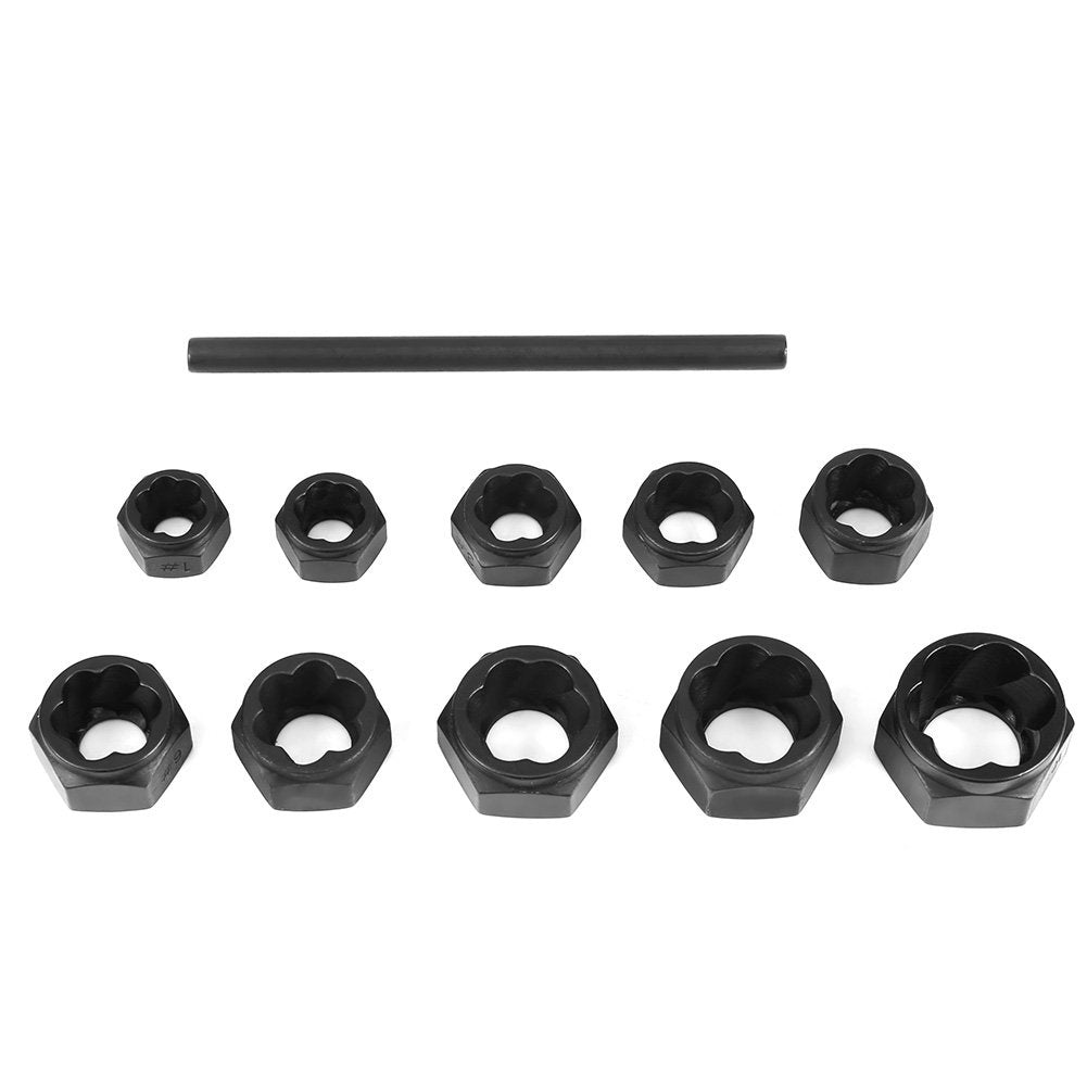 Galvučių rinkinys sugadintiems varžtams | 9-19 mm | 10 vnt (FT001003)