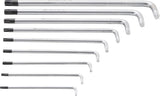 L tipo raktų rinkinys | ilgas tipas | T-Star (Torx) / T-Star su skylutėm (Torx) T10 - T50 | 9 vnt. (794)