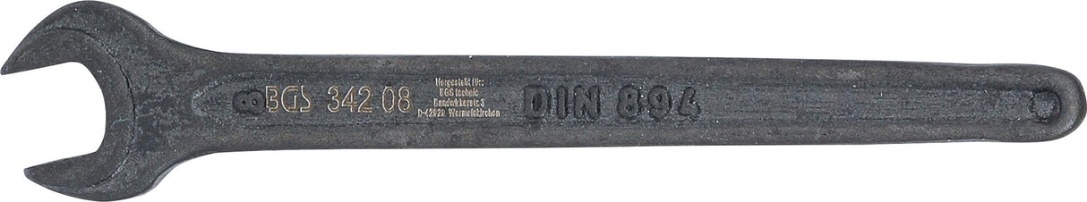 SINGLE OPEN END SPANNER | DIN 894 | 8 MM (34208)