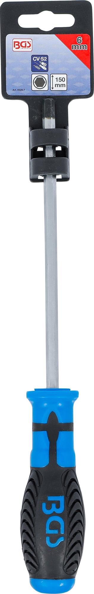 Atsuktuvas | vidinis šešiakampis 6 mm | Ašmenų ilgis 150 mm (8629-7)